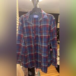 Pendleton Red & Blue Plaid Button-Down Shirt